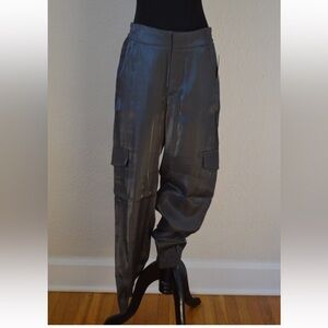 Anthropologie Dark green/Gray Shimmer Shine Joggers Cargo Pants Medium XSP
